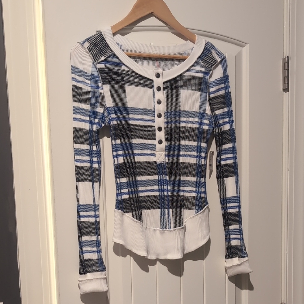 Free People Movement Long Sleeve Button-Up Top